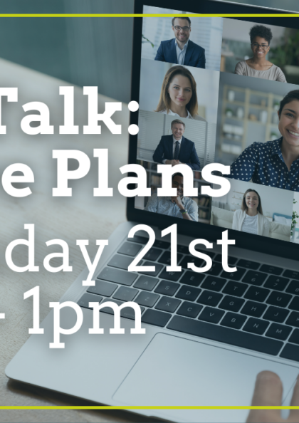 Join our third Let’s Talk catch up chat. April 21st