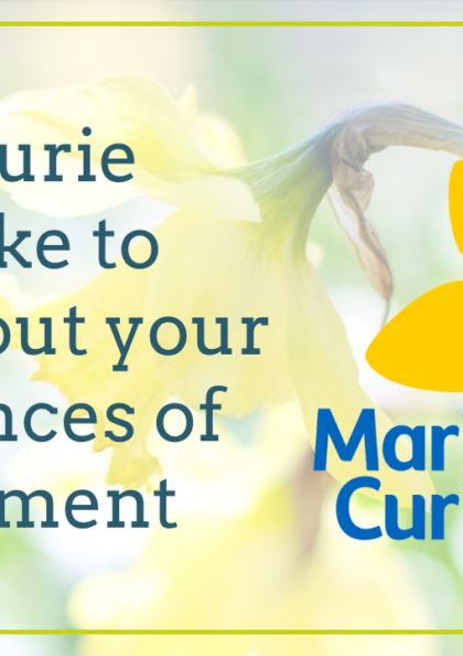 Marie Curie would like to hear about your experiences of bereavement