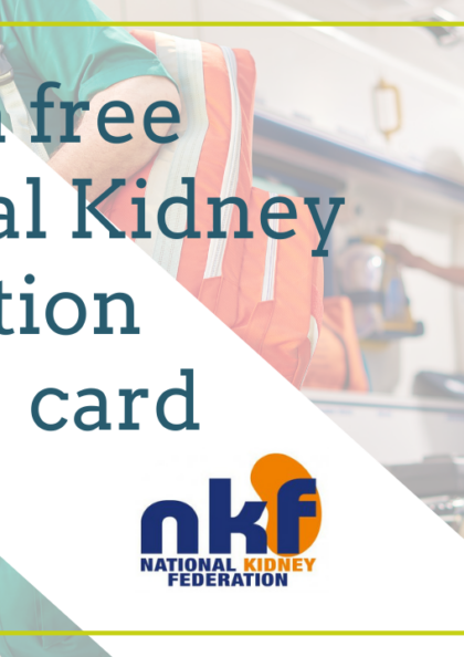Order a free patient alert card from the NKF