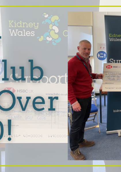 Tenby Golf Club shines throughout the pandemic raising over £8,500 in aid of Kidney Wales