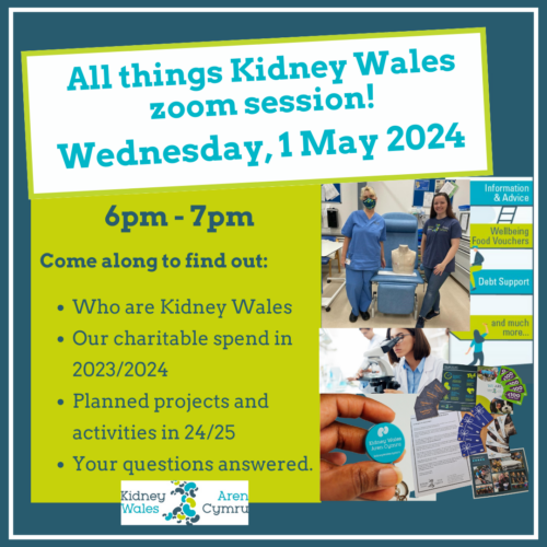 All things Kidney Wales zoom session