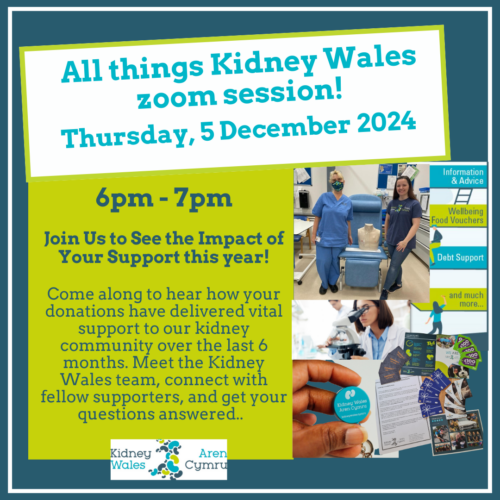 All things Kidney Wales zoom session