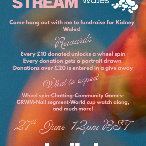 12 Hour Livestream in aid of Kidney Wales