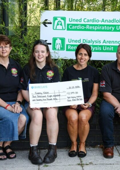 Teifi Valley Motor Club donates £2,875 to Kidney Wales following successful Rali Bro Teifi 2025